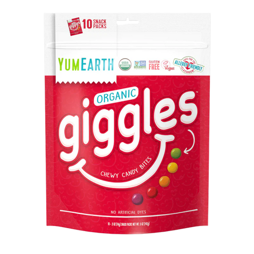 Yum Earth - Organic Giggles - Chewy Candy Bites - 142g
