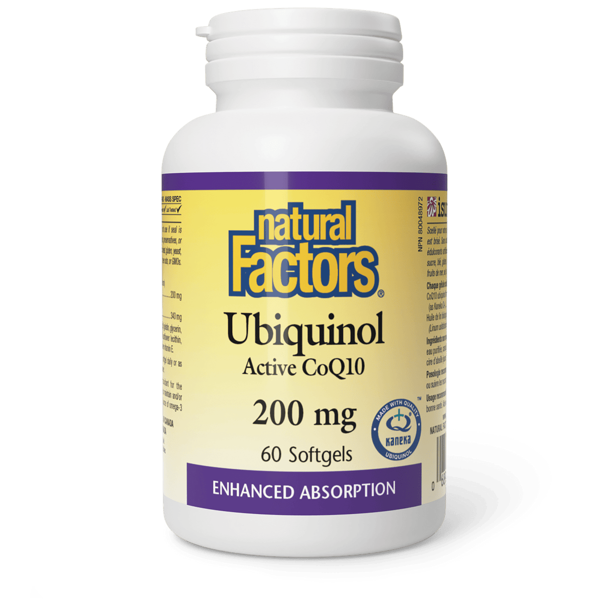 Natural Factors Ubiquinol 200mg 60 softgels